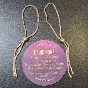 2 -Spunky Soul Sliders in Rose gold plated